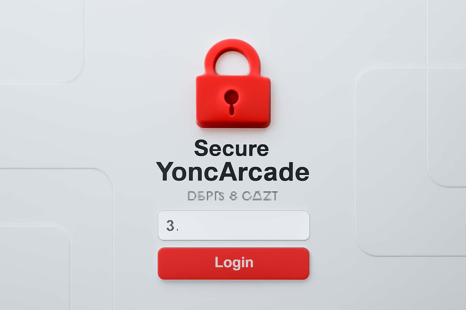 Secure YonoArcade Member Login Interface