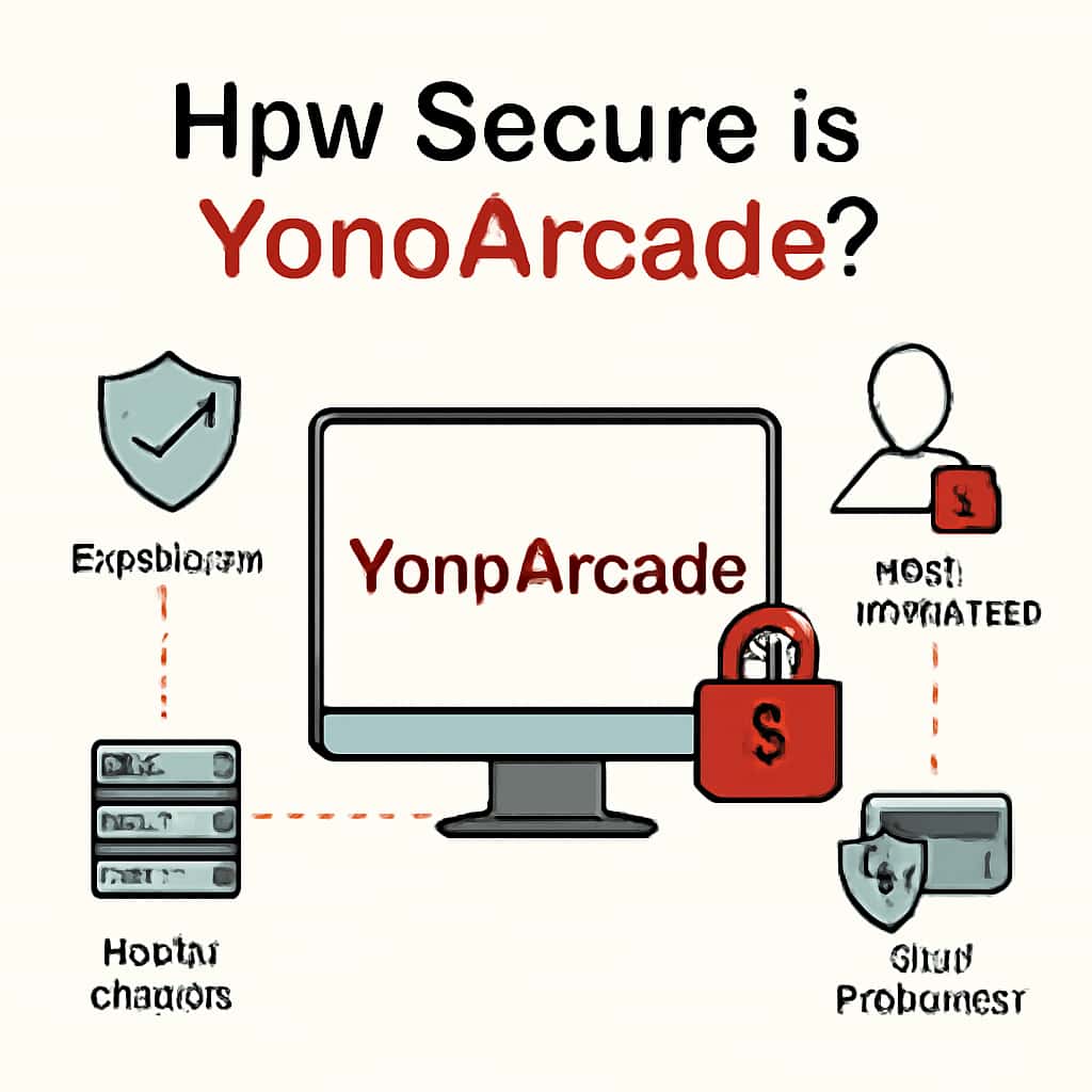 Diagram outlining YonoArcade's security features.