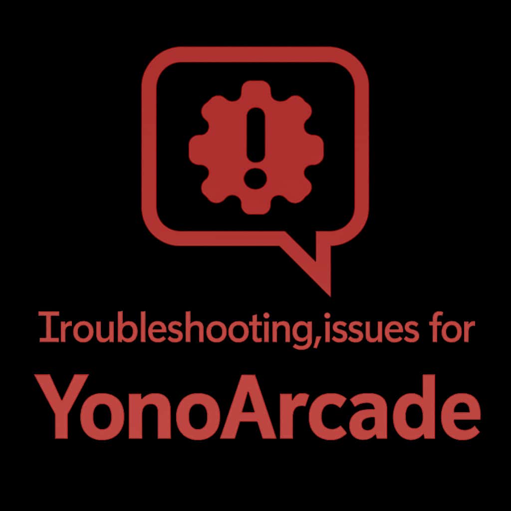 A badge concept symbolizing troubleshooting support for YonoArcade.