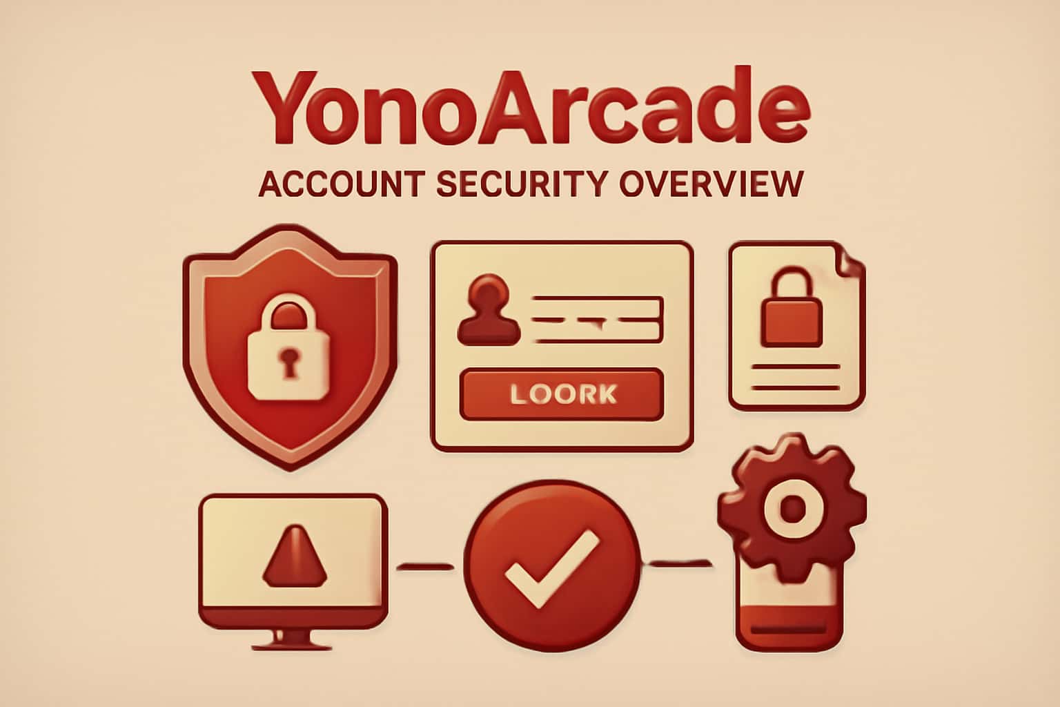 Informational representation of YonoArcade account security measures.