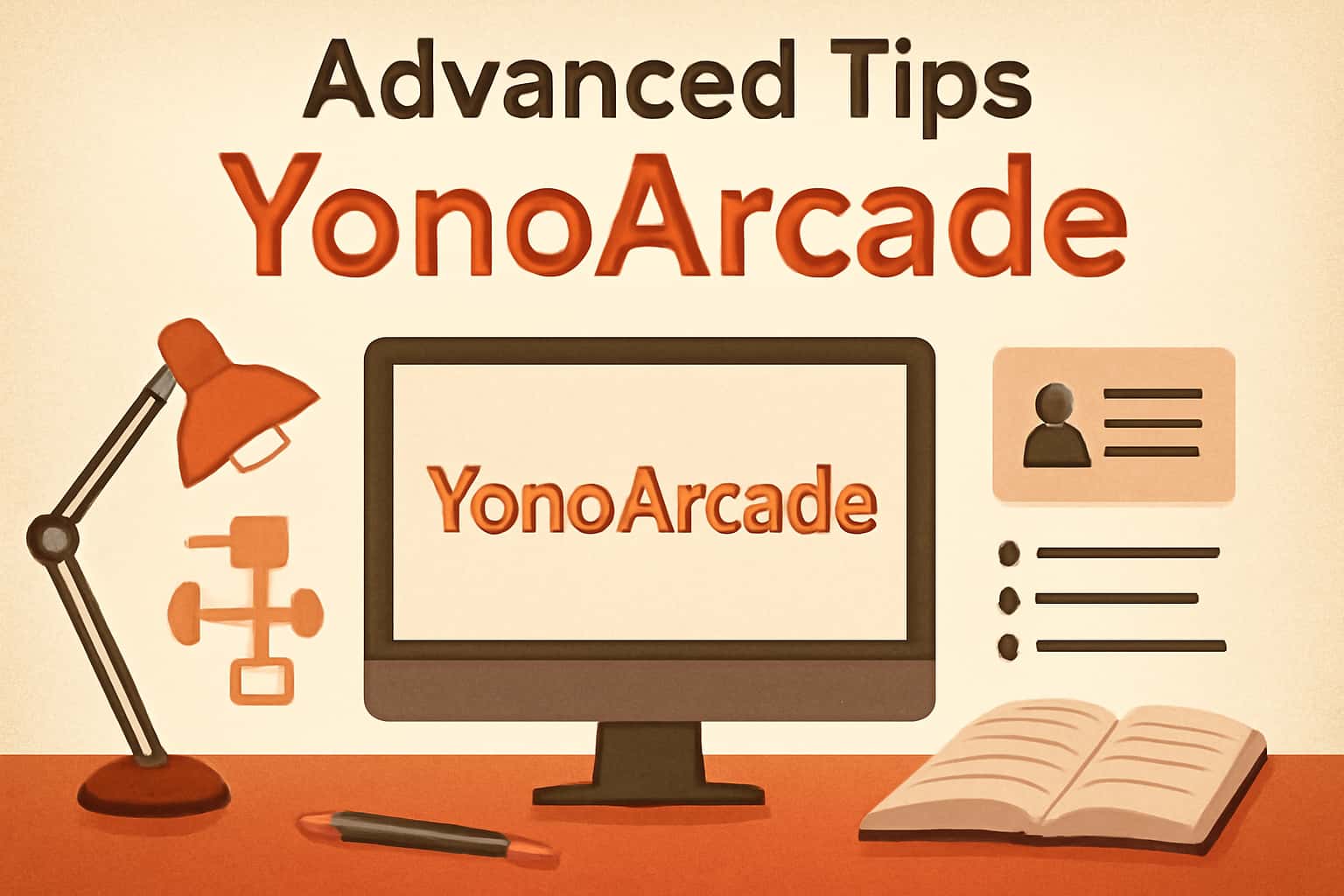 An informative graphic illustrating advanced features of the YonoArcade platform.