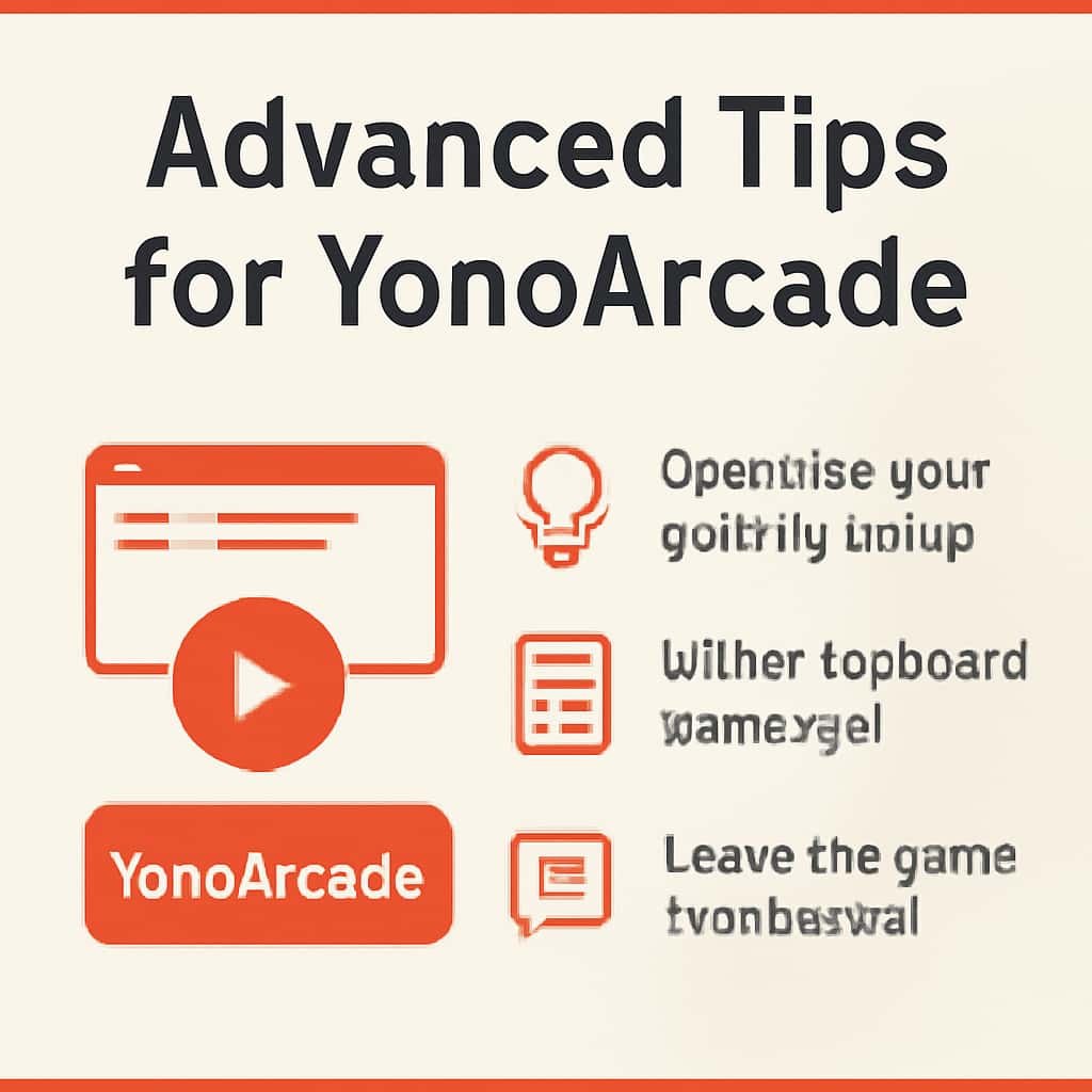 Illustration detailing advanced strategies for utilizing YonoArcade.