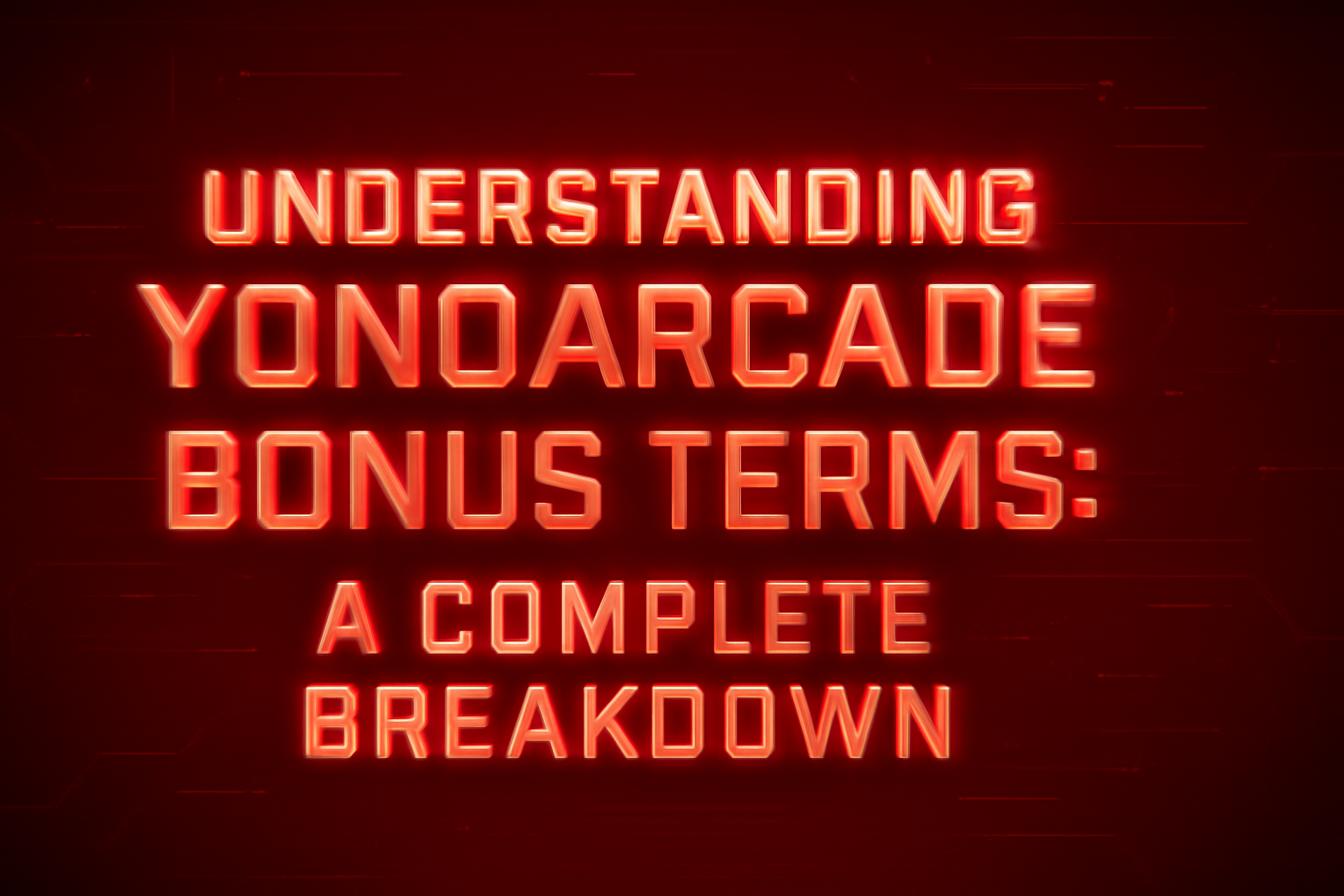 A visual representation of YonoArcade features with a sleek design.